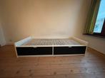 Ikea enkle bed, Huis en Inrichting, Slaapkamer | Bedden, Ophalen, 90 cm, Eenpersoons, Wit