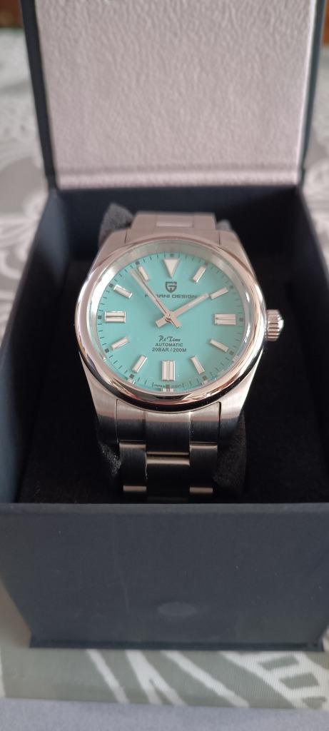 Pagani Design PD-1690 Tiffany Blue ('Seiko NH35), Handtassen en Accessoires, Sporthorloges, Nieuw, Blauw, Ophalen of Verzenden