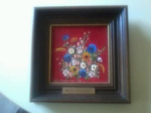 Jolie peinture de motifs floraux de Magda Verschaeve, Antiquités & Art, Art | Peinture | Classique, Enlèvement ou Envoi