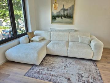 Modern beige/cremekleurig stoffen salon: NIEUW beschikbaar voor biedingen