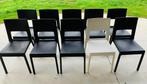 10x Nichetto Kristalia Face stoel, Vijf, Zes of meer stoelen, Metaal, Gebruikt, Wit