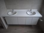Badkamermeubel met kraan en wastafels, Huis en Inrichting, Badkamer | Complete badkamers, Ophalen, Zo goed als nieuw