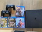 Playstation 4 Slim 1TB - 2 controllers - 4 games, Games en Spelcomputers, Spelcomputers | Sony PlayStation 4, Ophalen, Met games