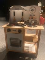 Houten keukentje met oplichtende kookplaten, Kinderen en Baby's, Ophalen, Zo goed als nieuw, Hout, Speelkeuken