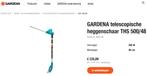 Gardena telescopische heggenschaar THS500/48 - nieuw, Tuin en Terras, Ophalen, Nieuw, Elektrisch, Gardena