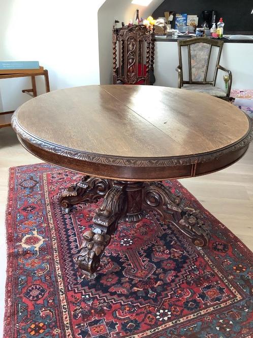 Table, Huis en Inrichting, Tafels | Eettafels, Zo goed als nieuw, 100 tot 150 cm, 100 tot 150 cm, Vijf personen of meer, Ovaal