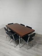 Vintage modernistische tafel + stoelen | Pieter de Bruyne, Antiek en Kunst, Ophalen