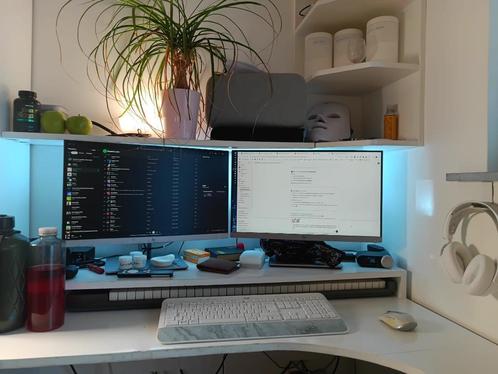 2 écrans HP EliteDisplay E223 21.5 pouces (80€ pour les 2), Computers en Software, Monitoren, Gebruikt, 60 Hz of minder, DisplayPort
