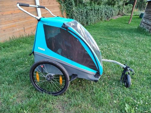 Fietskar Thule Coaster XT 2, Fietsen en Brommers, Fietsaccessoires | Aanhangwagens en Karren, Zo goed als nieuw, Kinderkar, 20 tot 40 kg