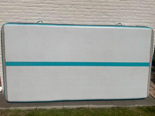 Airtrack (opblaas turnmat) Mermaid Sisters L300xB150xH15 cm, Sport en Fitness, Turnen, Gebruikt, Materiaal, Ophalen