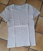 blauw-bruin streepjes bloesje mt M kinderen, Ophalen of Verzenden, Gebruikt, Meisje, Shirt of Longsleeve