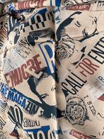Stof in toffe fantasie., Ophalen of Verzenden, Nieuw, Zwart, Polyester