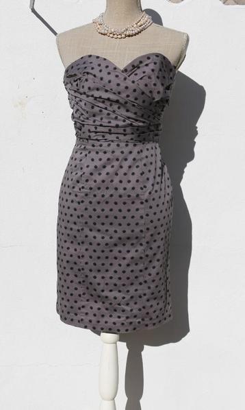 Mooie grijze jurk zonder bandjes S beschikbaar voor biedingen