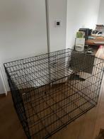 Hondenbench draadkooi zwart metaal zondr lade NIEUW Flamingo, Dieren en Toebehoren, Ophalen, 65 tot 100 cm, 75 tot 110 cm, Nieuw