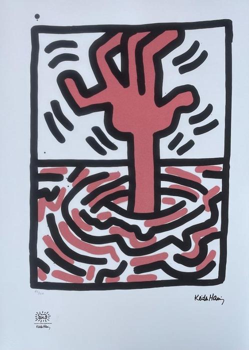 Keith Haring - LUDO III, Antiek en Kunst, Kunst | Litho's en Zeefdrukken, Ophalen of Verzenden