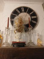 stulp met jezus vaas en gouden bloemen en 2 kandelaars, Huis en Inrichting, Ophalen, Gebruikt