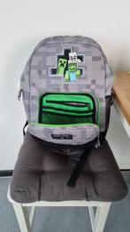 Cartable Sac à dos MINECRAFT, 40 à 50 cm, Gris, Comme neuf, Enlèvement