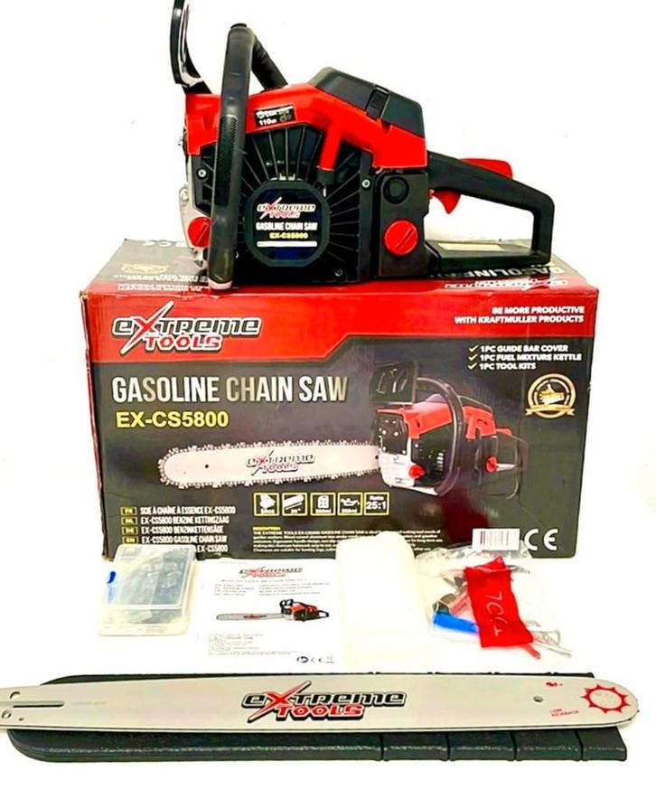 Professionele krachtige kettingzaag 58cc, Tuin en Terras, Hand-tuingereedschap, Nieuw, Ophalen of Verzenden