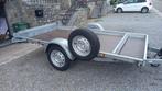 ROBUUSTE PLATTE AANHANGWAGEN MET LIDER, Auto diversen, Aanhangers en Bagagewagens, Ophalen, Gebruikt