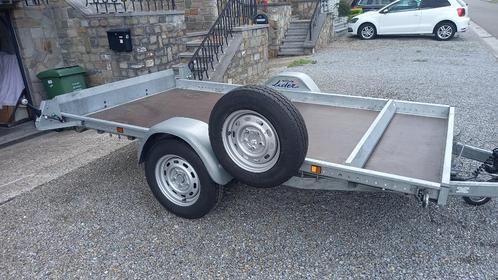 ROBUUSTE PLATTE AANHANGWAGEN MET LIDER, Auto diversen, Aanhangers en Bagagewagens, Gebruikt, Ophalen