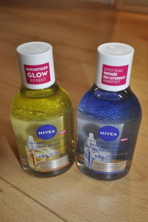 Lot 2x400ml eaux micellaires Nivea peau sensible Neuves, Handtassen en Accessoires, Uiterlijk | Gezichtsverzorging, Nieuw, Reiniging
