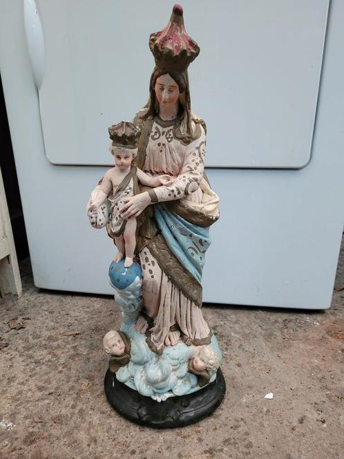 Ancienne grande statue Notre Dame Des Victoires Vierge Marie, Antiquités & Art, Antiquités | Objets religieux, Enlèvement