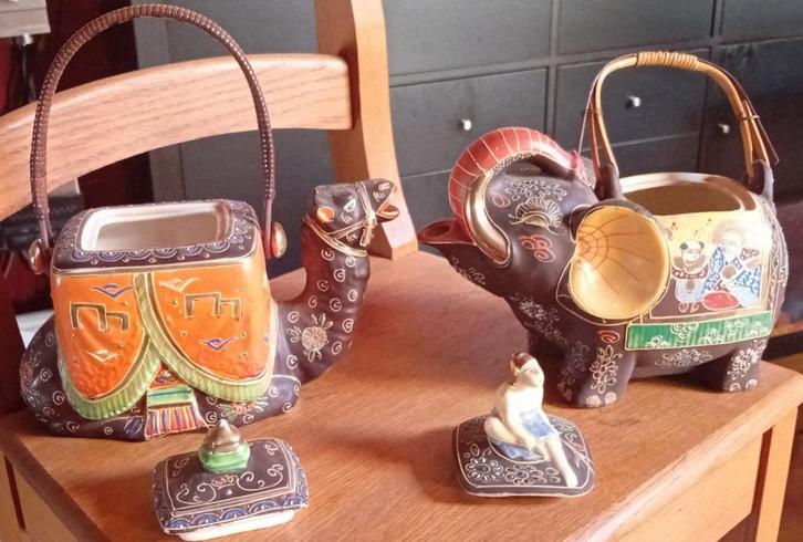 Théières Samouraï – Éléphant & Dromadaire, Antiek en Kunst, Antiek | Porselein, Ophalen of Verzenden