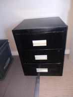 meuble de rangement - bloc tiroir, Maison & Meubles, Enlèvement, Comme neuf, Noir metal