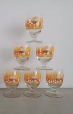 MOOI SETJE VAN 6 OUDE RICARD GLAZEN FEEL SUNNY 10 CM, Verzamelen, Ophalen, Zo goed als nieuw, Overige typen