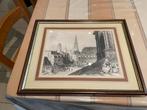 Gravure van rouen ingelijst, Ophalen of Verzenden