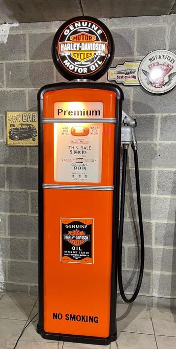 Vintage Gilbarco Harley Davidson brandstofpomp als nieuw beschikbaar voor biedingen