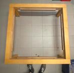 Mooie houten tafel met steenen blad, Ophalen, Nieuw