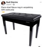 Piano stoel nieuw in verpakking, Ophalen, Zo goed als nieuw, Piano
