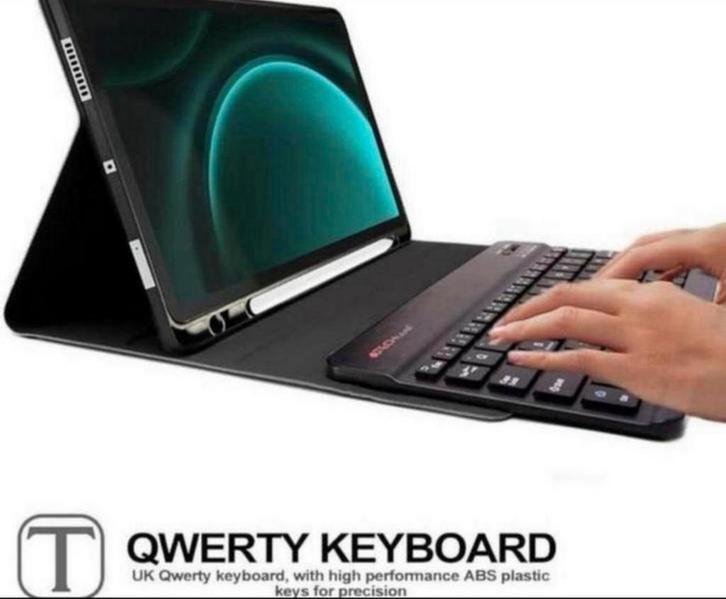 Samsung tab S9 FE 10.9" SM-X510 X516 X710 toetsenbord + hoes, Computers en Software, Tablet-hoezen, Nieuw, Bescherming voor- en achterkant