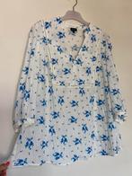 Blouse wit blauw van Mayerline 48, Kleding | Dames, Ophalen, Zo goed als nieuw, Maat 46/48 (XL) of groter, Blauw