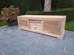 Tv meubel uit massieve teak. Geluchtgomd., Huis en Inrichting, Ophalen of Verzenden, Zo goed als nieuw