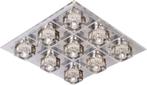 Plafondlamp Plafonnier - 9xG4/20W Chroom/Glas, Maison & Meubles, Lampes | Plafonniers, Comme neuf, Enlèvement, Verre