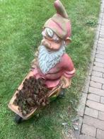 tuinkabouter met kruiwagen, Tuin en Terras, Tuinbeelden, Ophalen, Gebruikt, Kunststof, Tuinkabouter