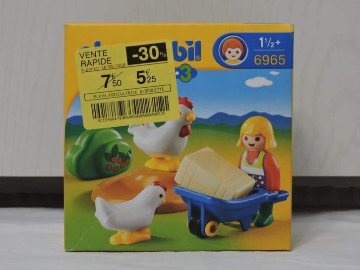 Playmobil 123 Agricultrice avec brouette et coq 6965 NEUF, Enfants & Bébés, Jouets | Playmobil, Neuf, Ensemble complet, Enlèvement ou Envoi