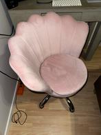 Velvet roze bureaustoel, Huis en Inrichting, Bureaustoel, Roze, Zo goed als nieuw, Ophalen