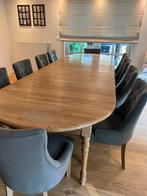 Landelijke houten eettafel, Maison & Meubles, Tables | Tables à manger, 100 à 150 cm, Chêne, Ovale, Landelijk