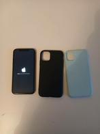 iPhone 11 64 gb en 2 hoesjes, Telecommunicatie, Mobiele telefoons | Hoesjes en Screenprotectors | Apple iPhone, Ophalen, Gebruikt