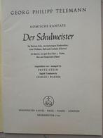 DER  SHULMEISTER    G.Ph.Telemann   (komiche kantate), Boeken, Ophalen of Verzenden, Zo goed als nieuw