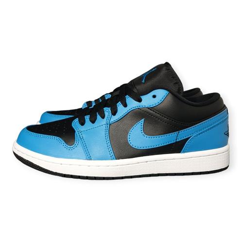 Nike Air Jordan 1 Low Laser Blue Black - 40 - 553558-410, Kleding | Dames, Schoenen, Nieuw, Sneakers, Blauw, Verzenden