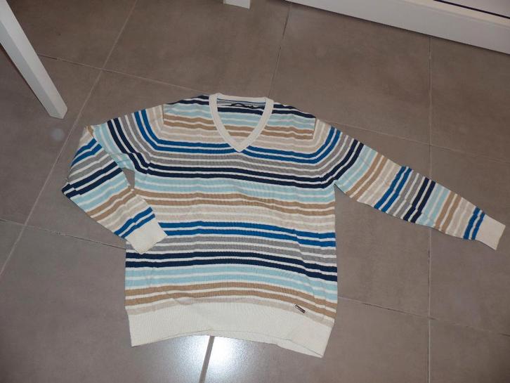 Melka gestreepte herentrui - maat medium, Kleding | Heren, Truien en Vesten, Zo goed als nieuw, Maat 48/50 (M), Overige kleuren