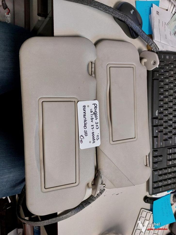 Peugeot 307 1.6/16v zonnenkleppenset '03, Auto-onderdelen, Interieur en Bekleding, Gebruikt, Ophalen of Verzenden