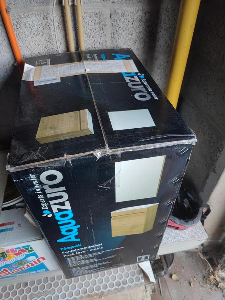 Meuble de toilette aquazurro, pack lave mains, Maison & Meubles, Salle de bain | Meubles de Salle de bain, Neuf, Enlèvement