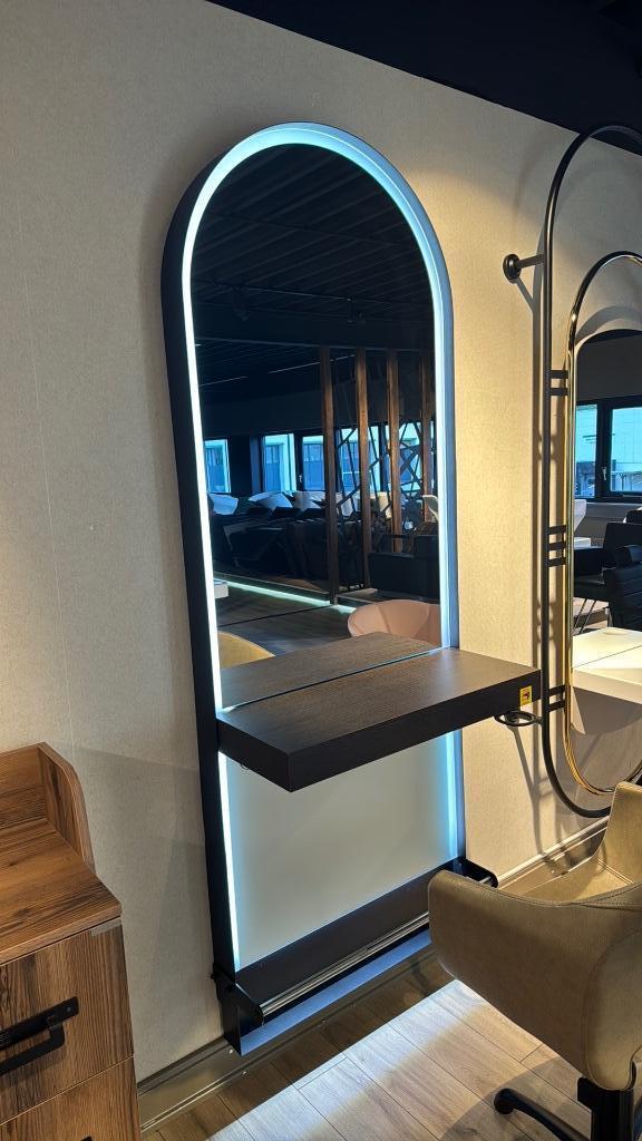 Kaptafel Noir kappers spiegel kapsalon kapper make up tafel, Huis en Inrichting, Woonaccessoires | Overige, Nieuw, Ophalen of Verzenden