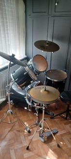 compleet drumstel met cymbalen en drumstoel merk Yamaha, Muziek en Instrumenten, Ophalen, Gebruikt, Yamaha