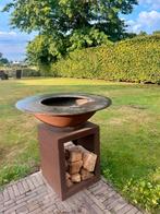 Cortenstaal BBQ,100cm,grill,pizza,afdekplaat, mooie patine, Ophalen, Zo goed als nieuw